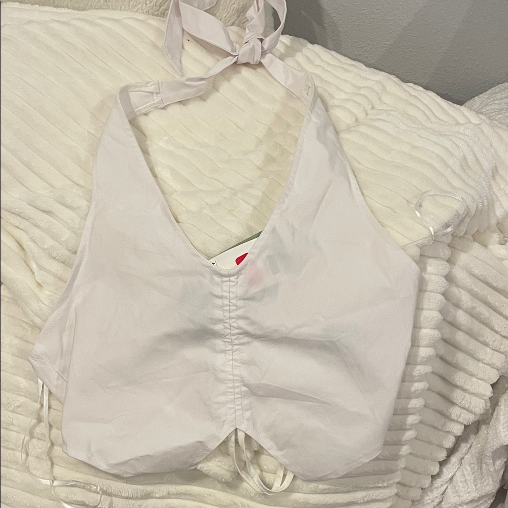 H&M White Crop Top